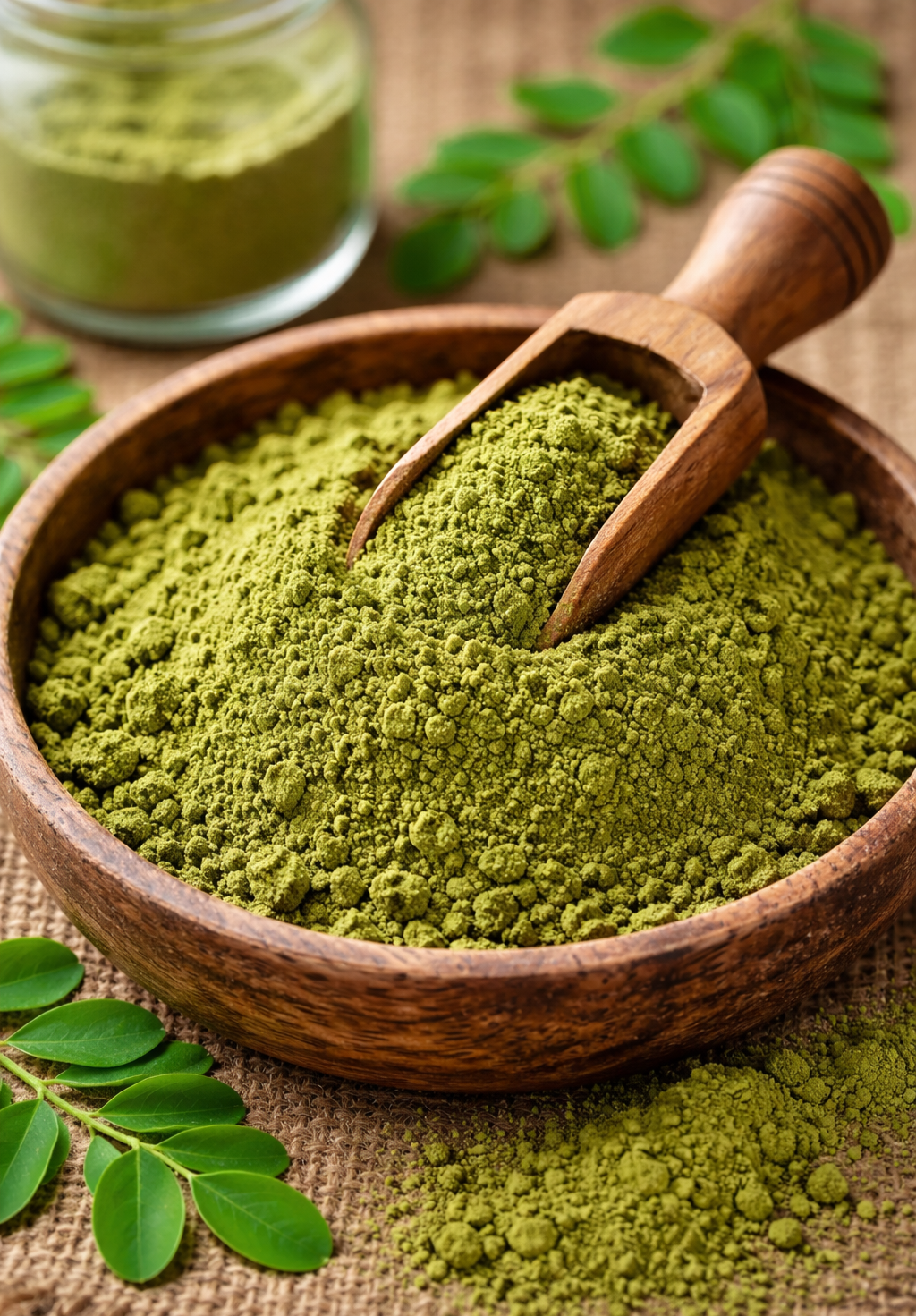 PRAYUVA Organic Moringa Powder. 100% Pure Moringa Powder. Natural Moringa Superfood Powder